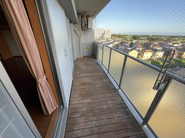 アイディーコート大網のバルコニー