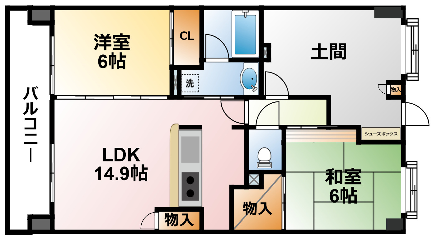 アイディーコート大網の間取り