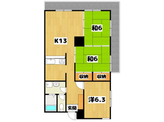 【間取り】 | グランシャトレ崇元寺