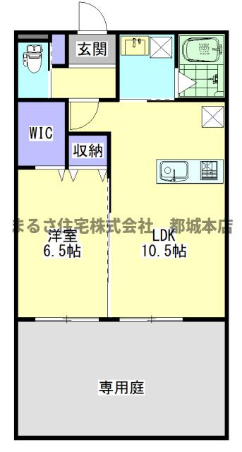 サンハイムサザン一万城の間取り