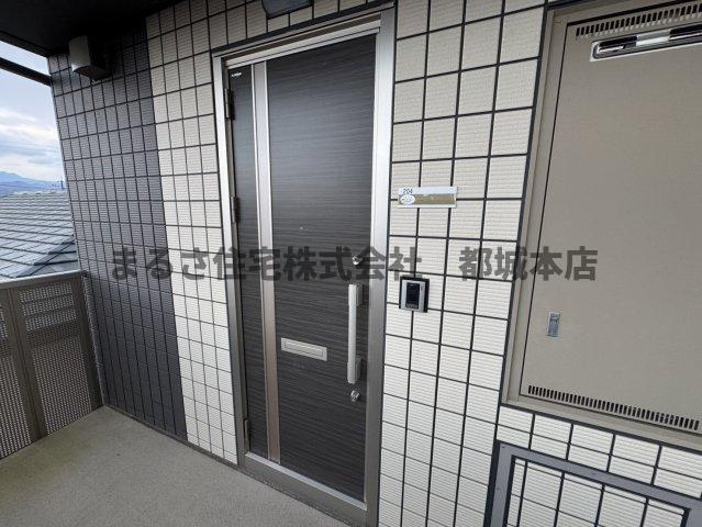 サンハイムサザン一万城の玄関