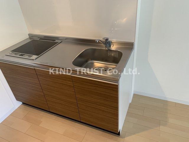 シェリロ神山のキッチン|コンパクトなキッチンで掃除もラクラク