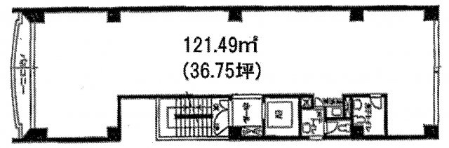 渋谷区円山町の事務所の間取り