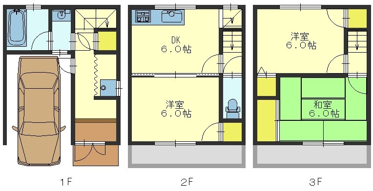 衣摺4丁目戸建の間取り