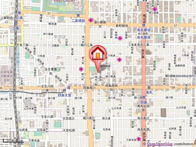 アークリード四条油小路の地図
