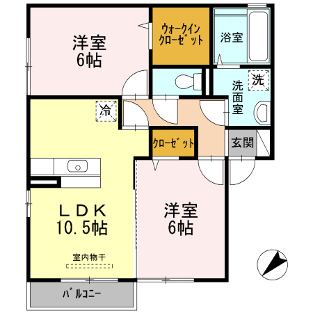 【間取り】 | エスポワールケイフォー