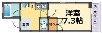 【間取り】 | フレンズＢ棟(西宮駅） | フレンズＢ棟