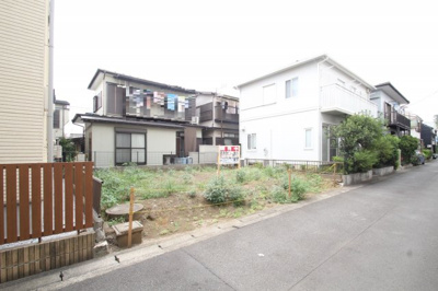 【前面道路含む現地写真】 | 海老名市上今泉1丁目　土地（更地）【仲介手数料無料】