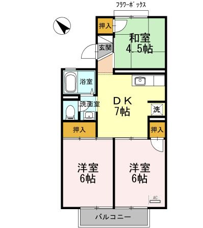 エミネントセジュールBの間取り