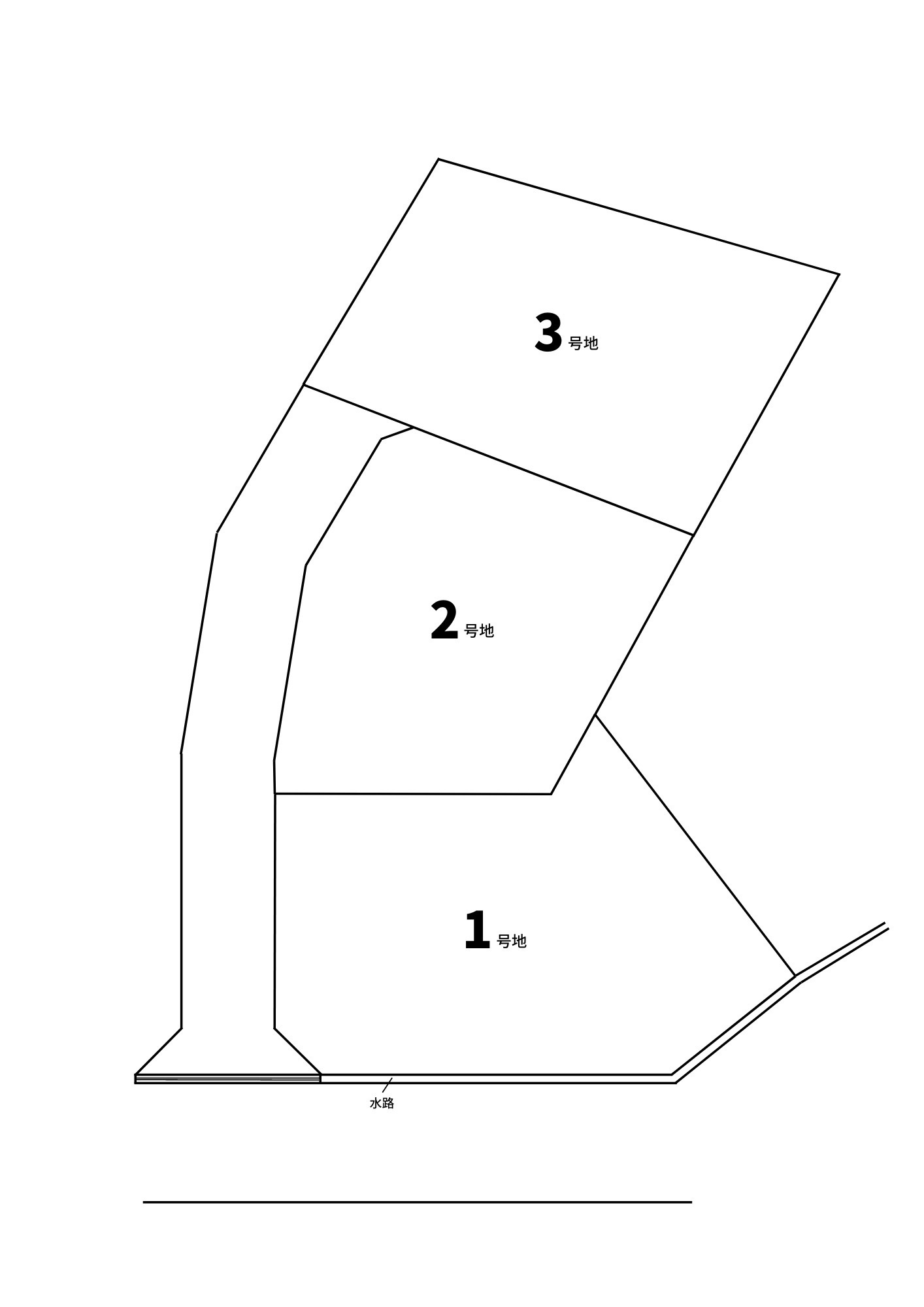 大南分譲Ⅱの土地図