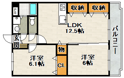 サンボナール・コートの間取り