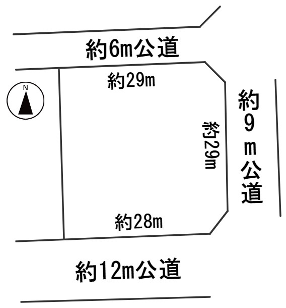 ５５４７９　関市桜台土地の区画図