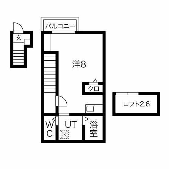 【間取り】 | あんしん+衣摺08-7002 | １Ｒ