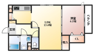 【間取り】 | グレースヒルズ刀根山