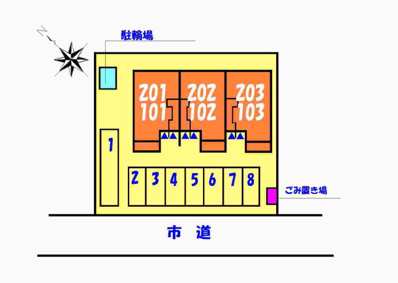 グレイスハーモニーの駐車場