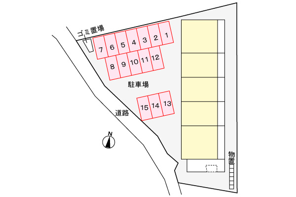 ニュー平地の区画図