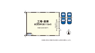 【間取り】 | 新吉田町11貸し工場