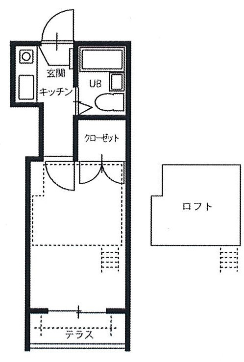 パレス戸坂桜東町の間取り|パレス戸坂桜東町　106号
