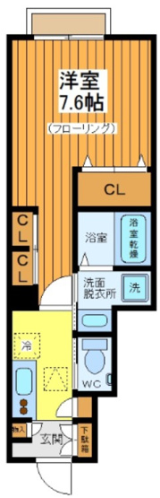 【間取り】 | ウェルスクエア三軒茶屋 | ＊実際の間取りは反転タイプとなります。