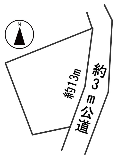 ５５３７８　岐阜市大菅北土地の区画図
