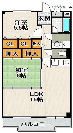 グランドゥール平井の間取り
