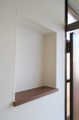 【収納】 | コーポコスモス | 玄関にニッチがあります