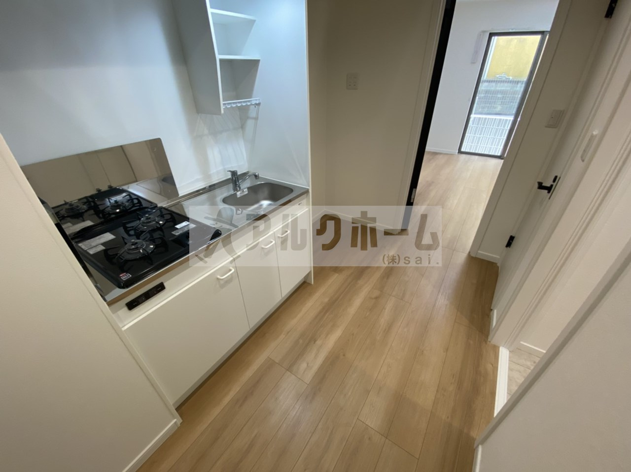 ＥＸハイツ柏原のキッチン|ＥＸハイツ柏原（柏原市大正・ＪＲ柏原駅）　玄関ホール