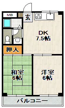 ガーデンハイツ山本の間取り