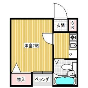 【間取り】 | ホワイトハイツ | １Ｋ