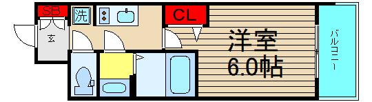 プレサンス南堀江の間取り