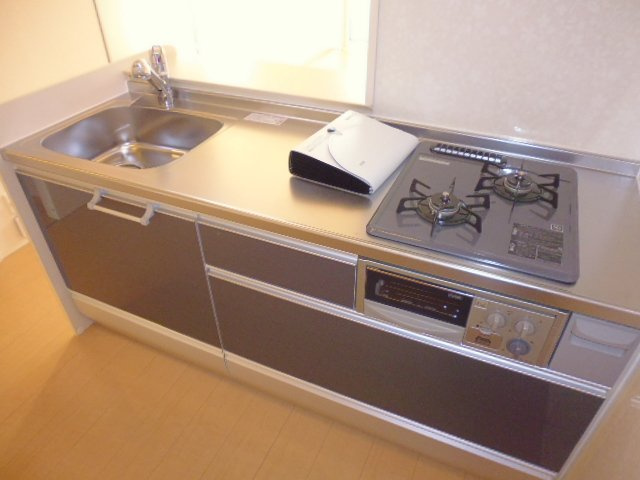 チェリーブロッサムBのキッチン|２口ガスコンロ