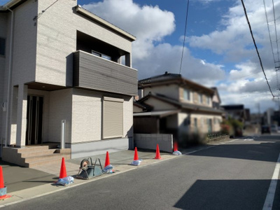 【前面道路含む現地写真】 | 大津市真野１丁目34-23　新築戸建