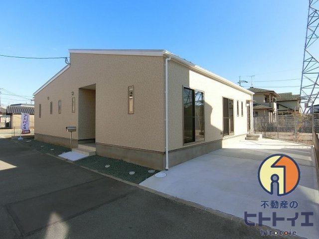 筑後市長浜新築平屋住宅の外観