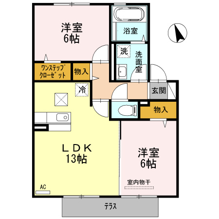レスペート【キャッシュバック対象】の間取り