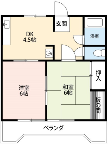 【間取り】 | コーポ牧野