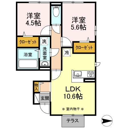 【間取り】 | Ｄ－ｒｏｏｍ真幸 | 『Ｄ－room真幸』