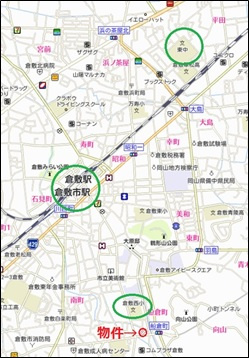 アルファステイツ倉敷中央の地図