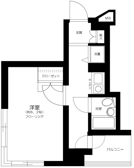 藤和シティコープ御茶ノ水吉田ビルの間取り|1K