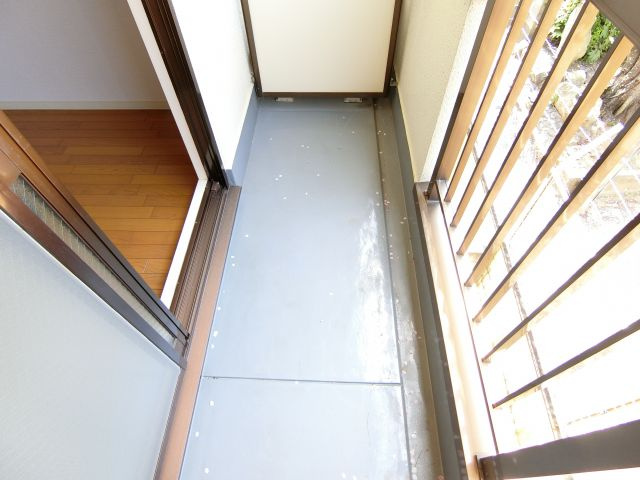 クレアール西川のバルコニー