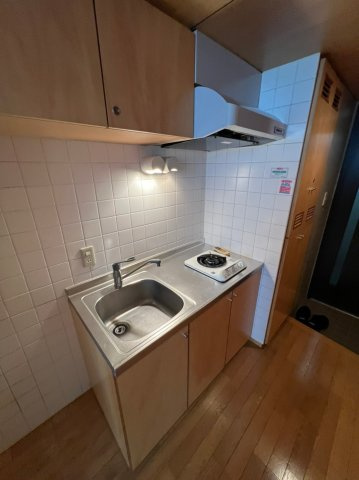 ル・シェルブルーのキッチン|ガスコンロ付き