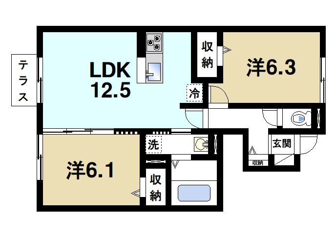 ハイドランジア加茂の間取り