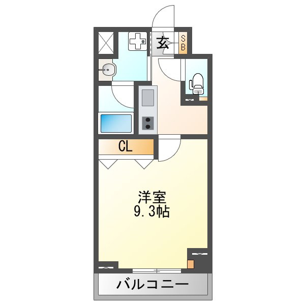 大阪市淀川区十三東２丁目の賃貸マンションの間取り
