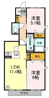 【間取り】 | シャーメゾン　ウィステリア