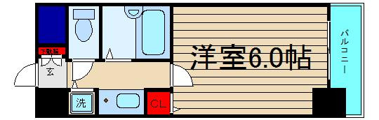 リーガル西長堀の間取り
