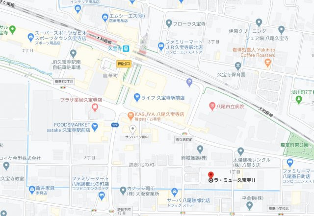 ラ・ミュー久宝寺　Ⅱの地図