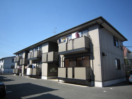 熊本市東区石原３丁目のアパートの外観