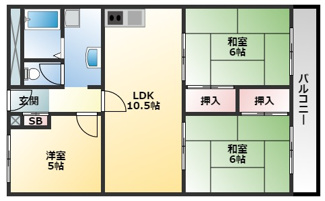 【間取り】 | 有宏ハイツ