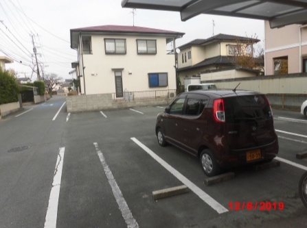 熊本市東区御領３丁目のアパートの駐車場