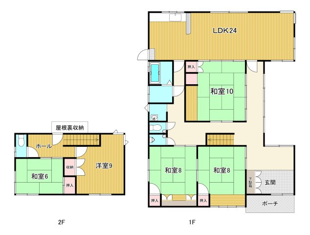 【間取り】 | 上福原貸家