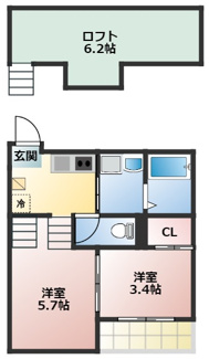 【間取り】 | charme saule | 略図の為、現状優先